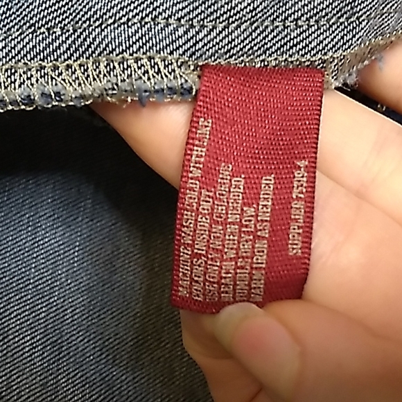 Arizona Jeans Dark Wash Crop Jean Jacket Size S - Picture 4 of 6